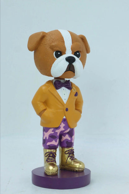 Langston Q'Hughes Bobblehead | Omega Psi Phi Fraternity, Purple & Gold Desk Decor
