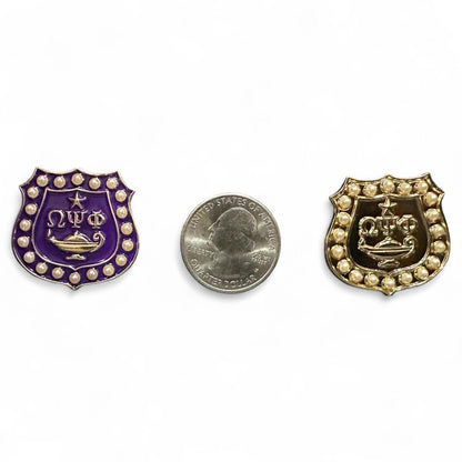 Omega Psi Phi Lapel Pin Collection - Gold-Tone Fraternity Pins