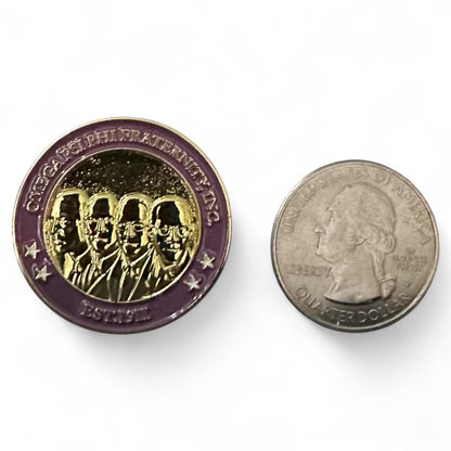 Omega Psi Phi Founders Lapel Pin | Purple & Gold 1911 Fraternity Jewelry