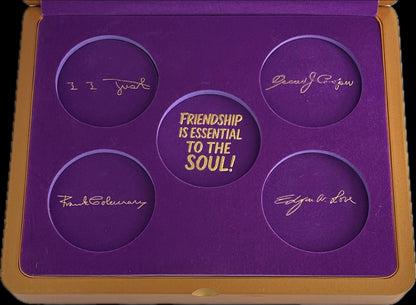 Omega Psi Phi Founders Coin Set | 1911 Challenge Coins with Display Box