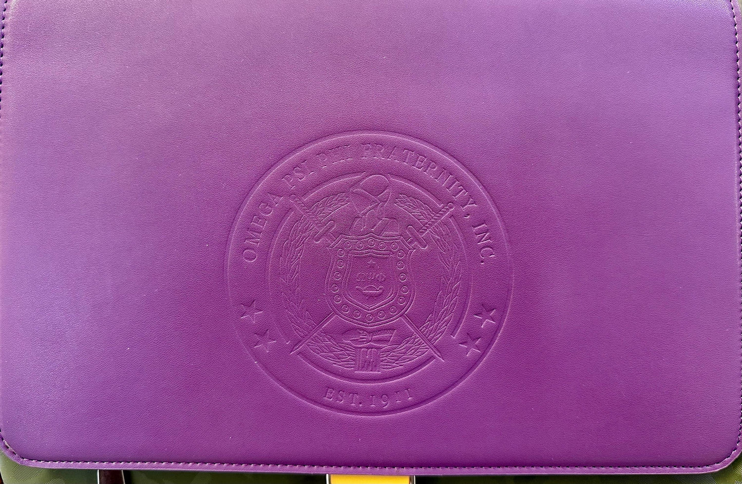 Omega Psi Phi Travel Backpack | Purple & Gold 1911 Fraternity Bag