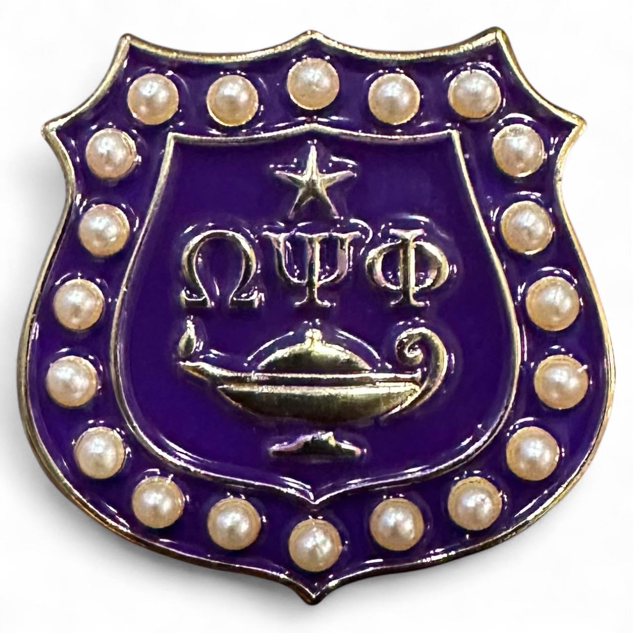 Omega Psi Phi Lapel Pin Collection - Gold-Tone Fraternity Pins