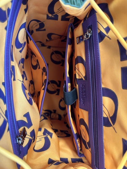 Omega Psi Phi Travel Backpack | Purple & Gold 1911 Fraternity Bag