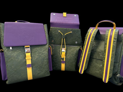Omega Psi Phi Travel Backpack | Purple & Gold 1911 Fraternity Bag