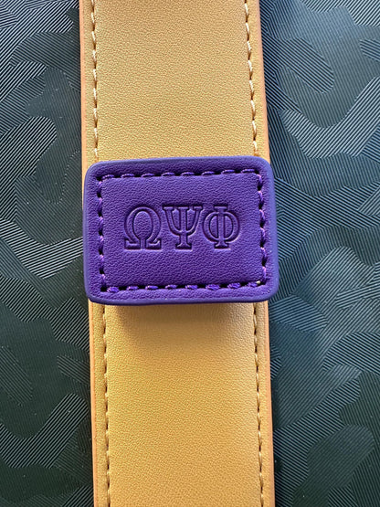 Omega Psi Phi Travel Backpack | Purple & Gold 1911 Fraternity Bag