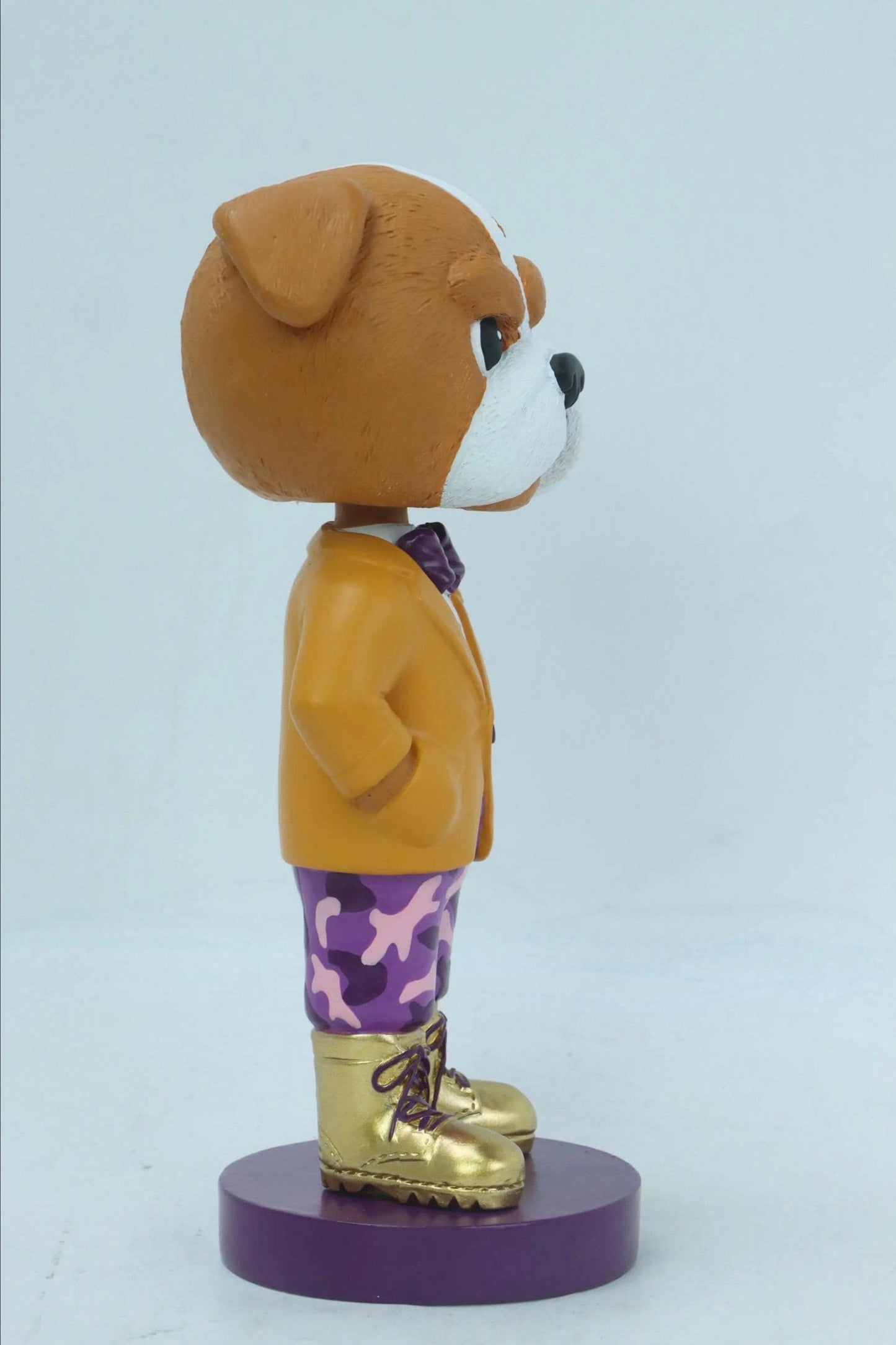 Langston Q'Hughes Bobblehead | Omega Psi Phi Fraternity, Purple & Gold Desk Decor